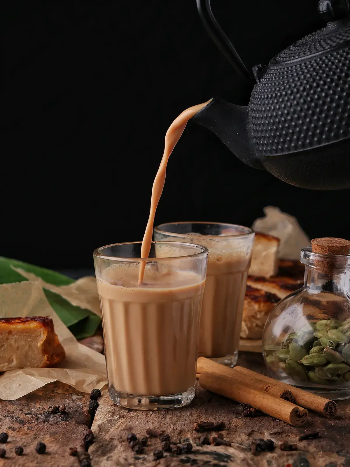 Chaiwallah preparing tea